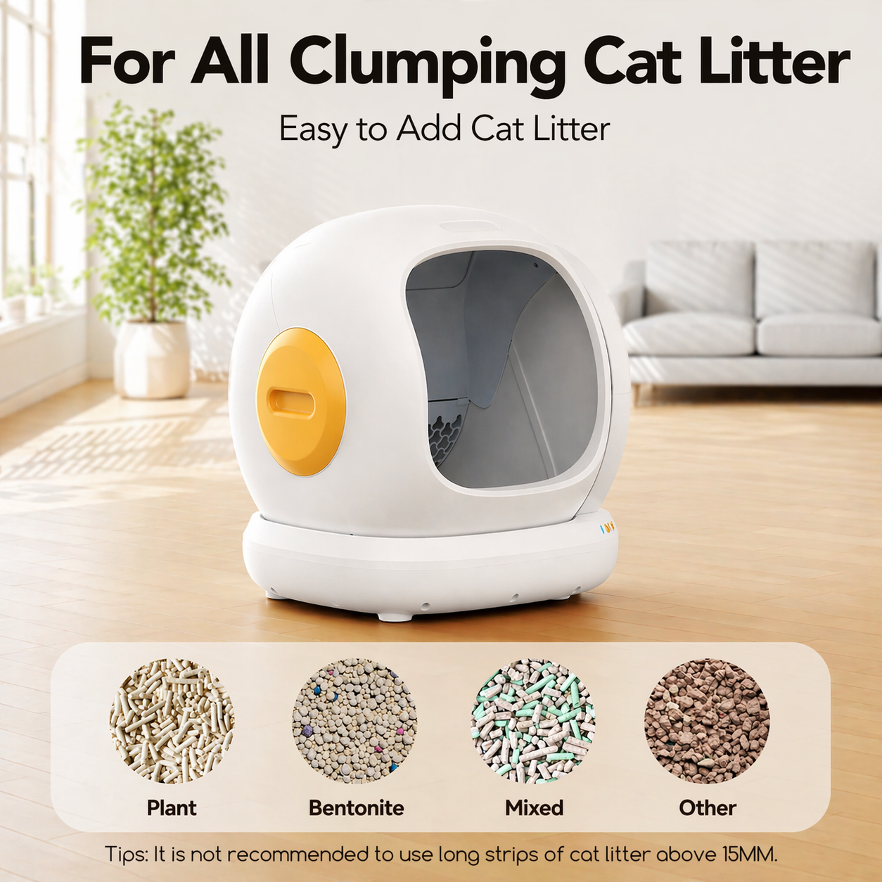 automatic litter box litter types