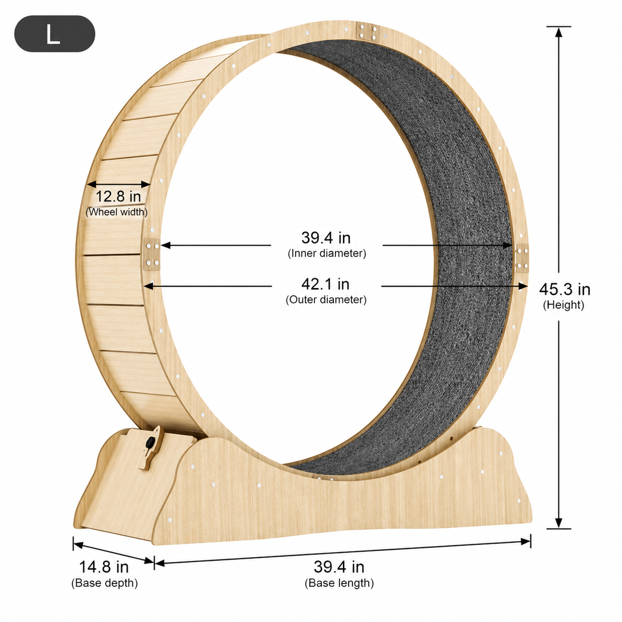 cat exercise wheel size L
