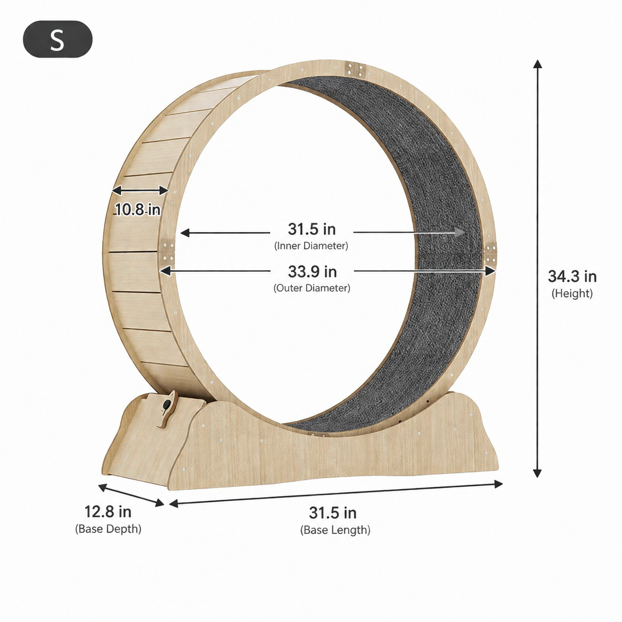 cat exercise wheel size S